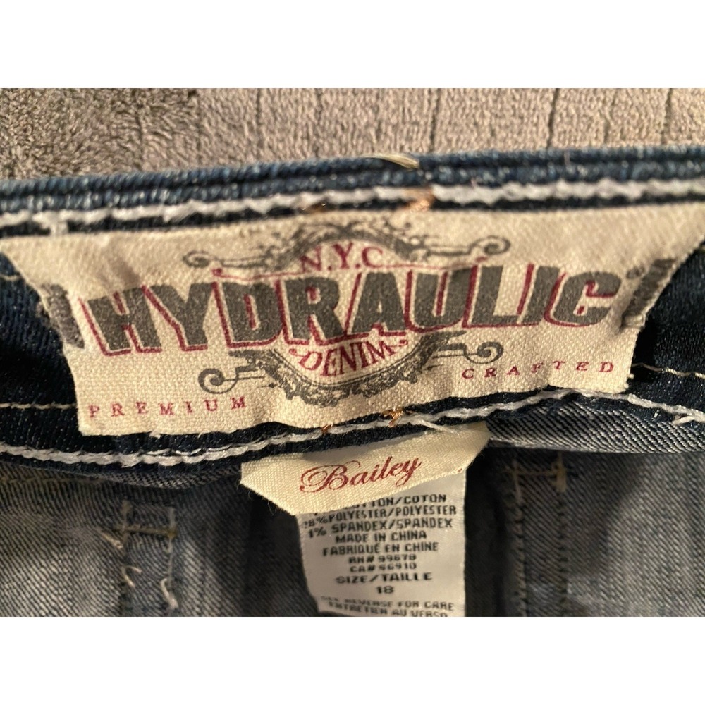 NYC Hydraulic denim Premium Crafted Womens Jeans Size 18 - Picture 11 of 16